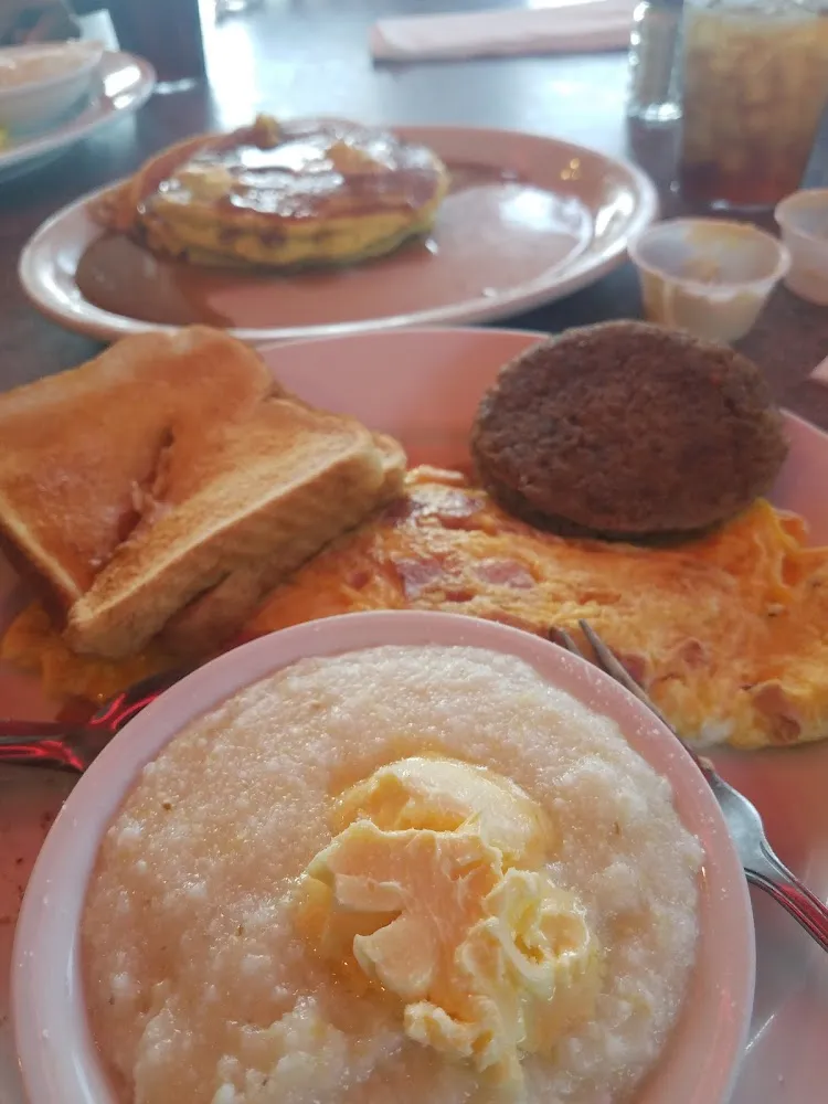 Ham and Cheese Omelette Breakfast